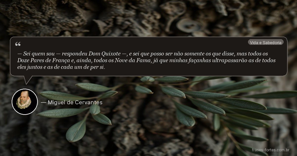 Frase de Miguel de Cervantes