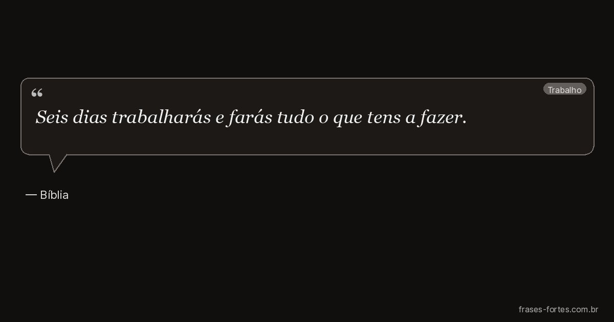 Frase de Bíblia
