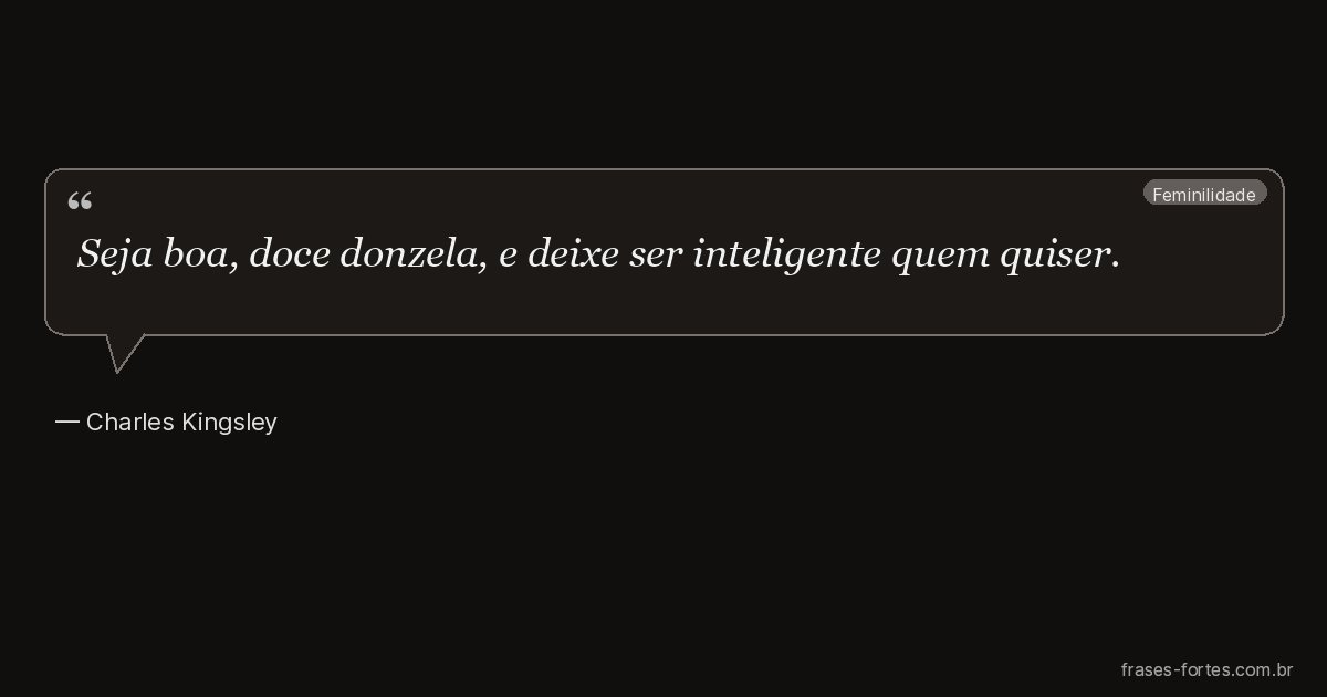 Frase de Charles Kingsley