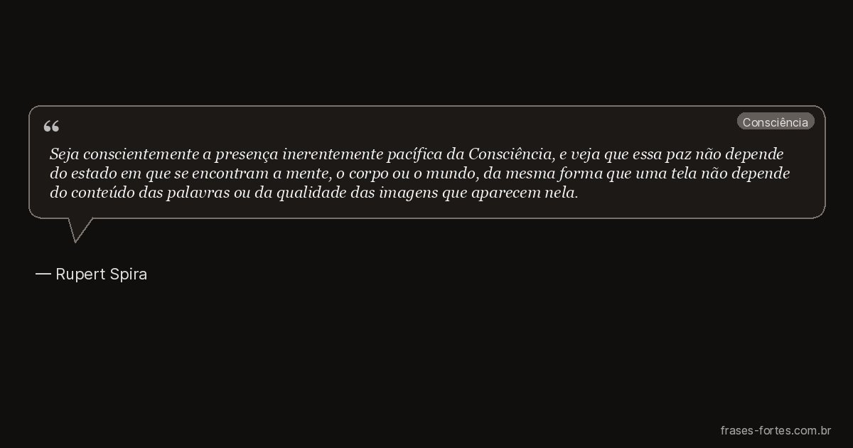 Frase de Rupert Spira