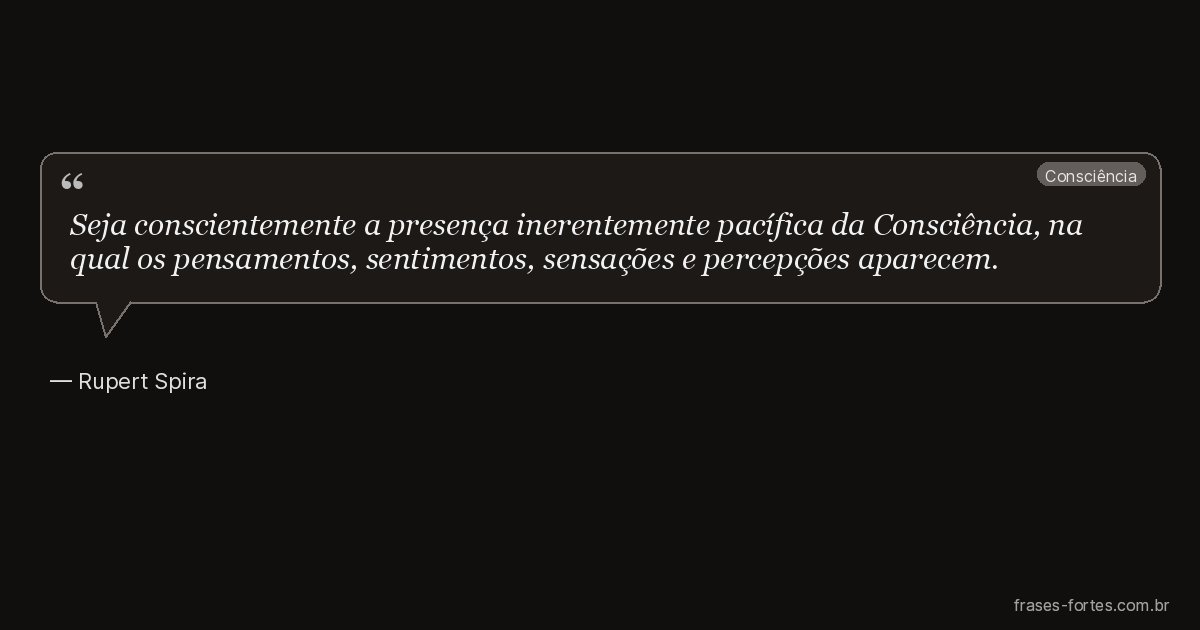 Frase de Rupert Spira