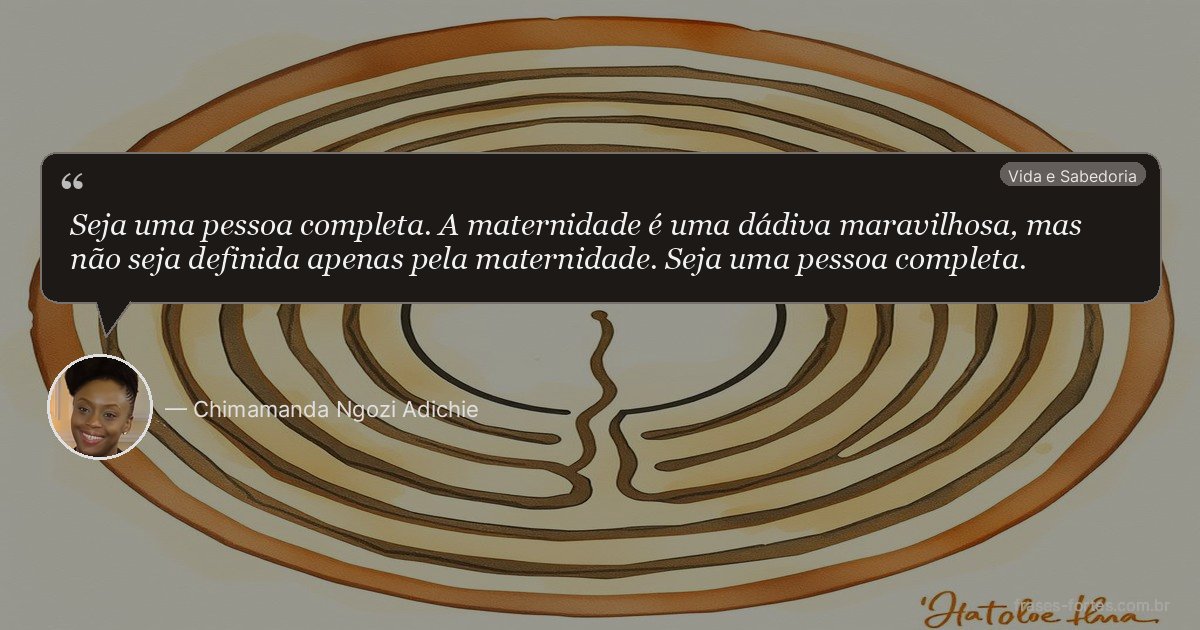 Frase de Chimamanda Ngozi Adichie