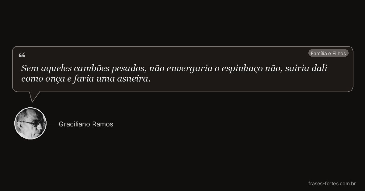 Frase de Graciliano Ramos