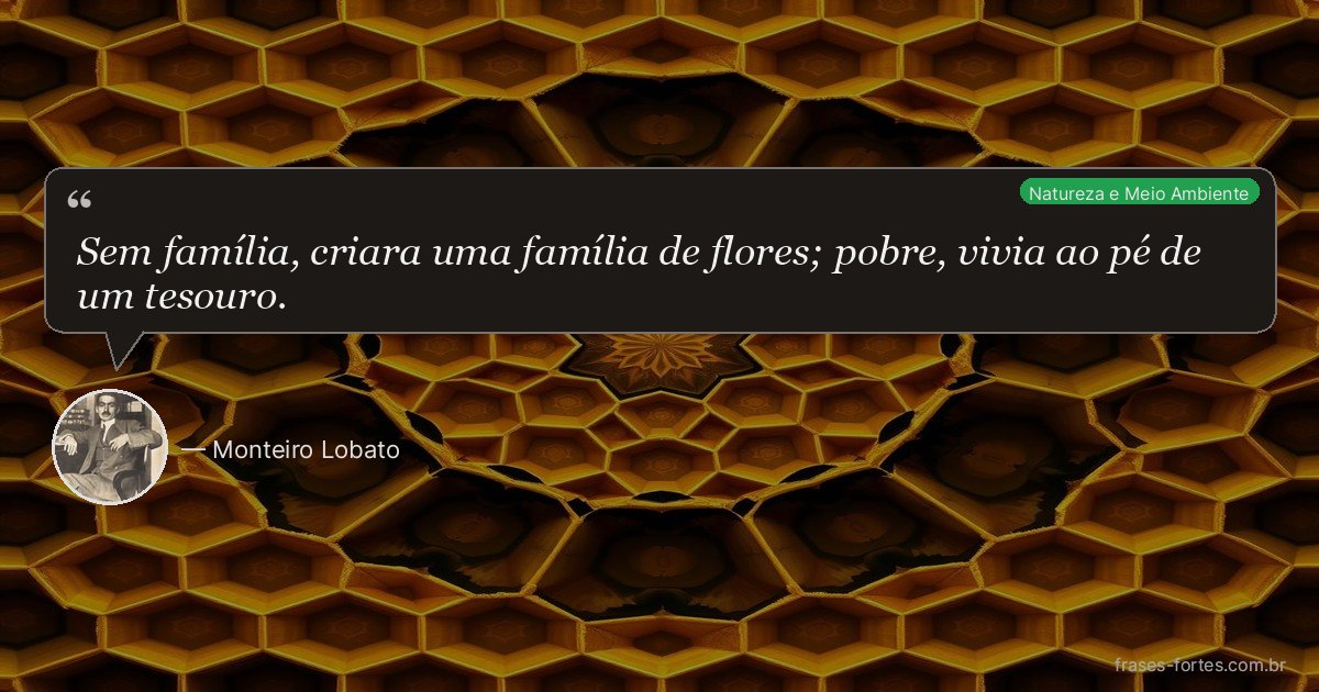 Frase de Monteiro Lobato