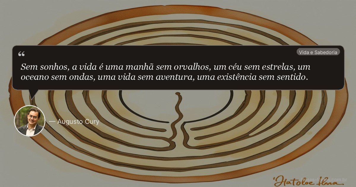 Frase de Augusto Cury
