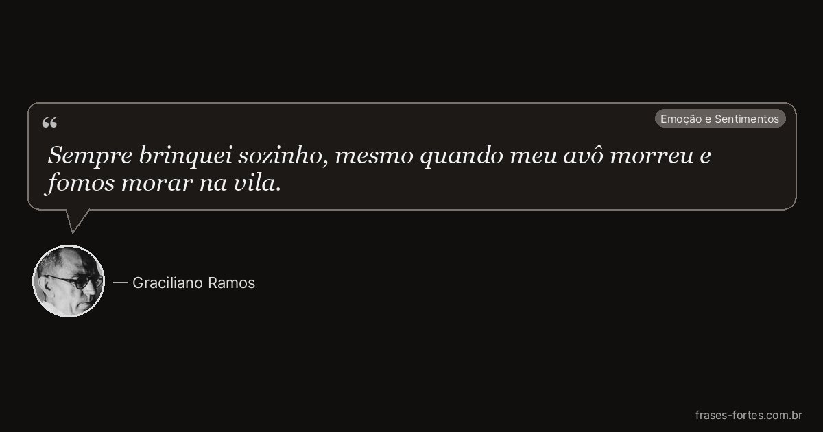 Frase de Graciliano Ramos