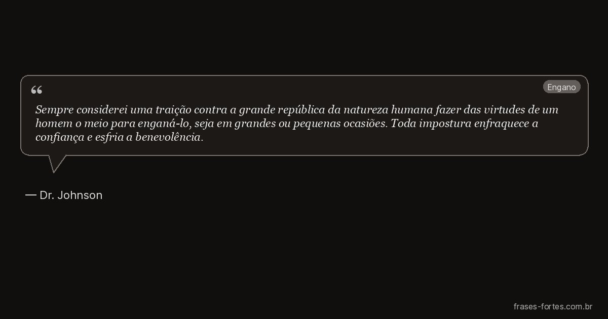 Frase de Dr. Johnson