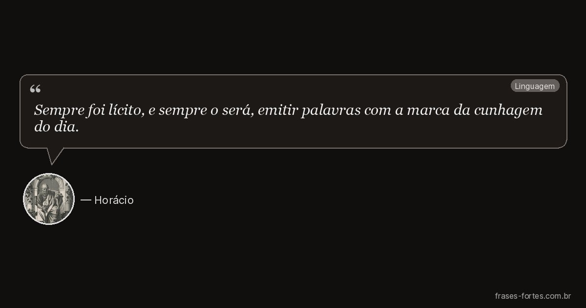 Frase de Horácio