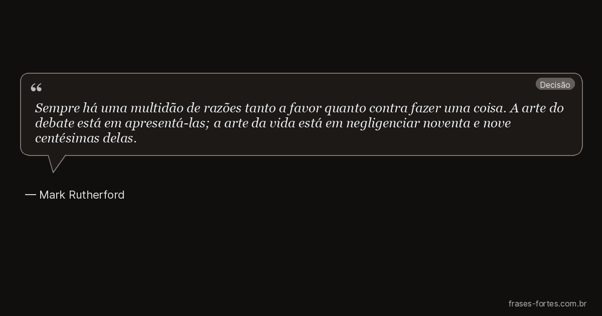 Frase de Mark Rutherford