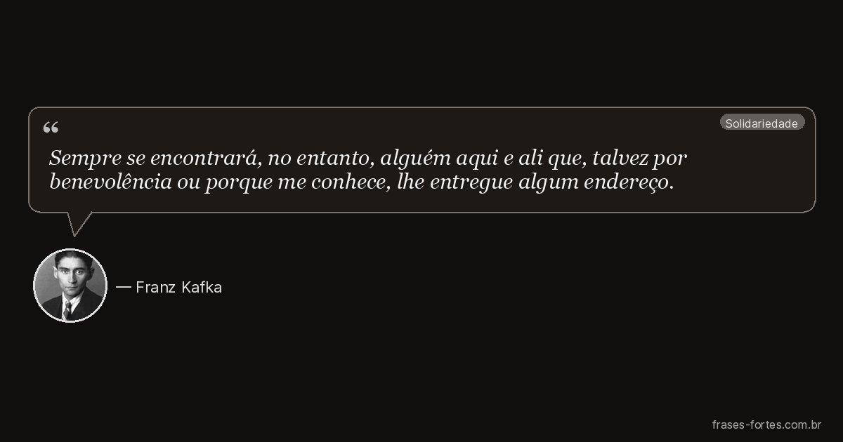 Frase de Franz Kafka