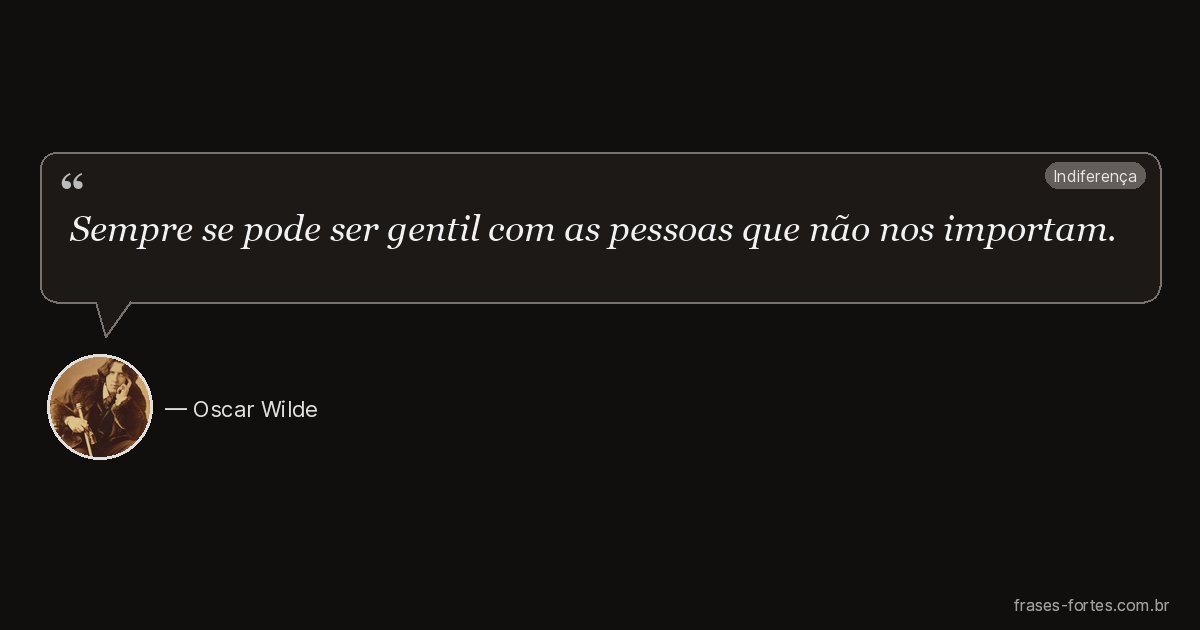 Frase de Oscar Wilde