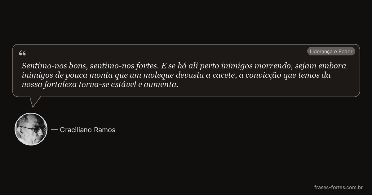 Frase de Graciliano Ramos