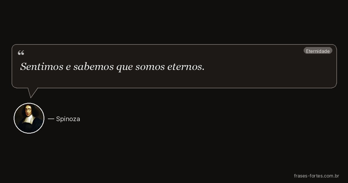 Frase de Spinoza