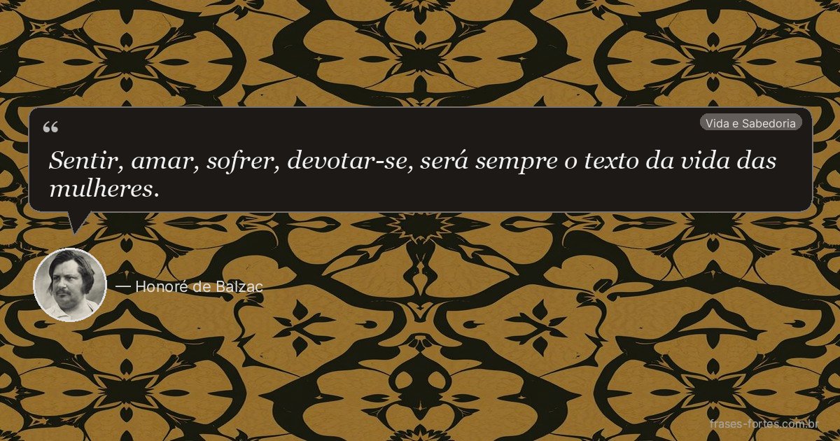 Frase de Honoré de Balzac