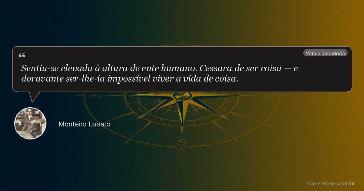 Frase de Monteiro Lobato