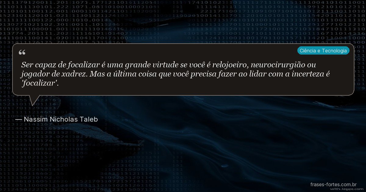 Frase de Nassim Nicholas Taleb