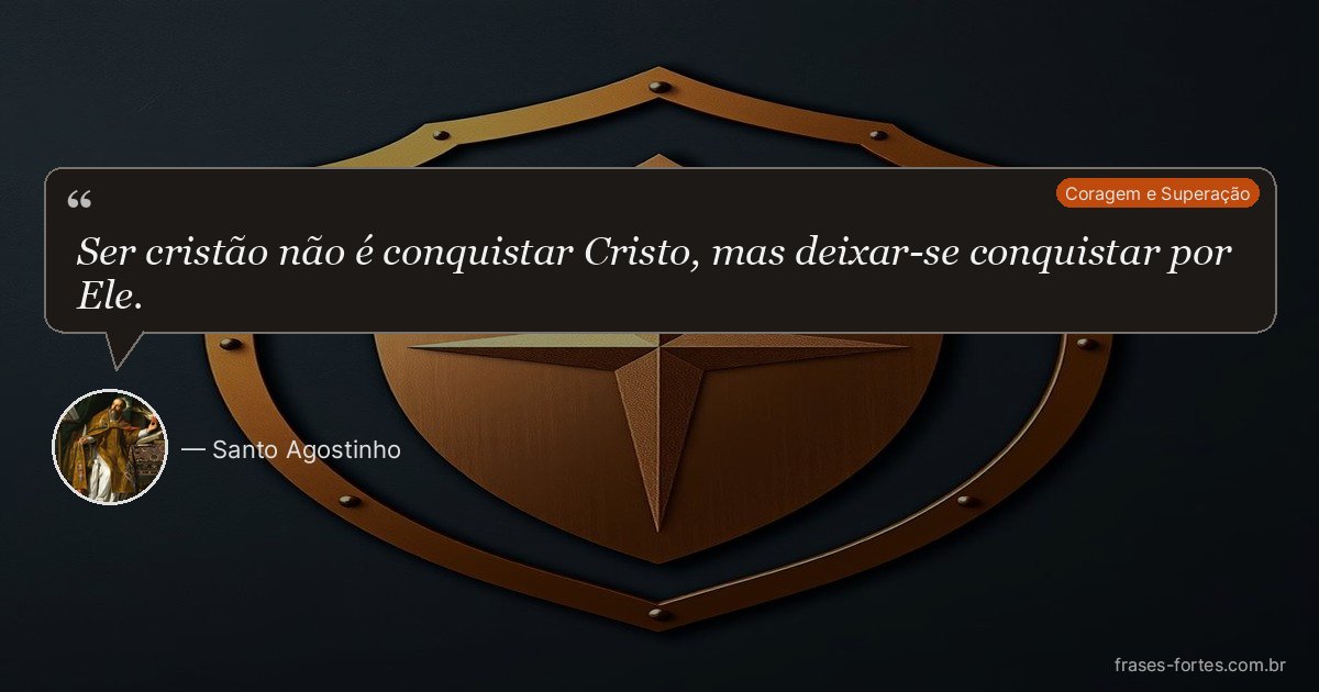 Frase de Santo Agostinho