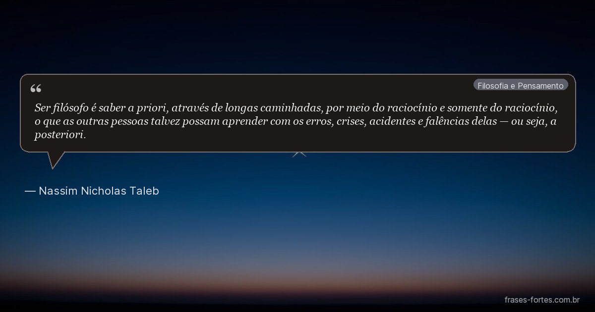 Frase de Nassim Nicholas Taleb