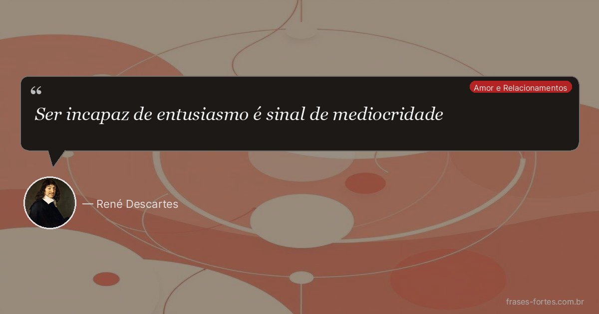 Frase de René Descartes