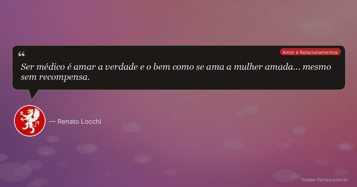 Frase de Renato Locchi