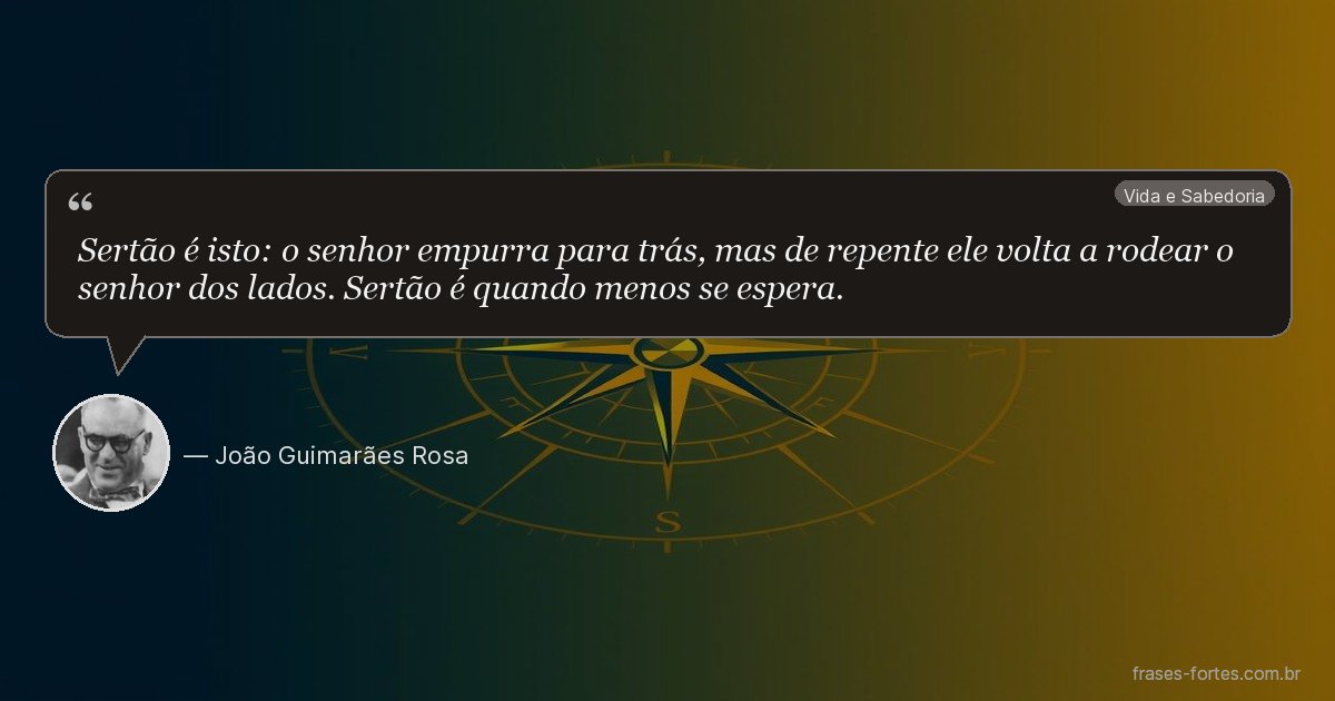 Frase de João Guimarães Rosa