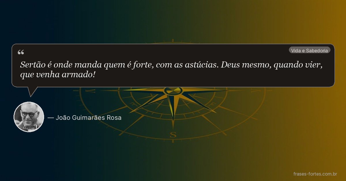 Frase de João Guimarães Rosa