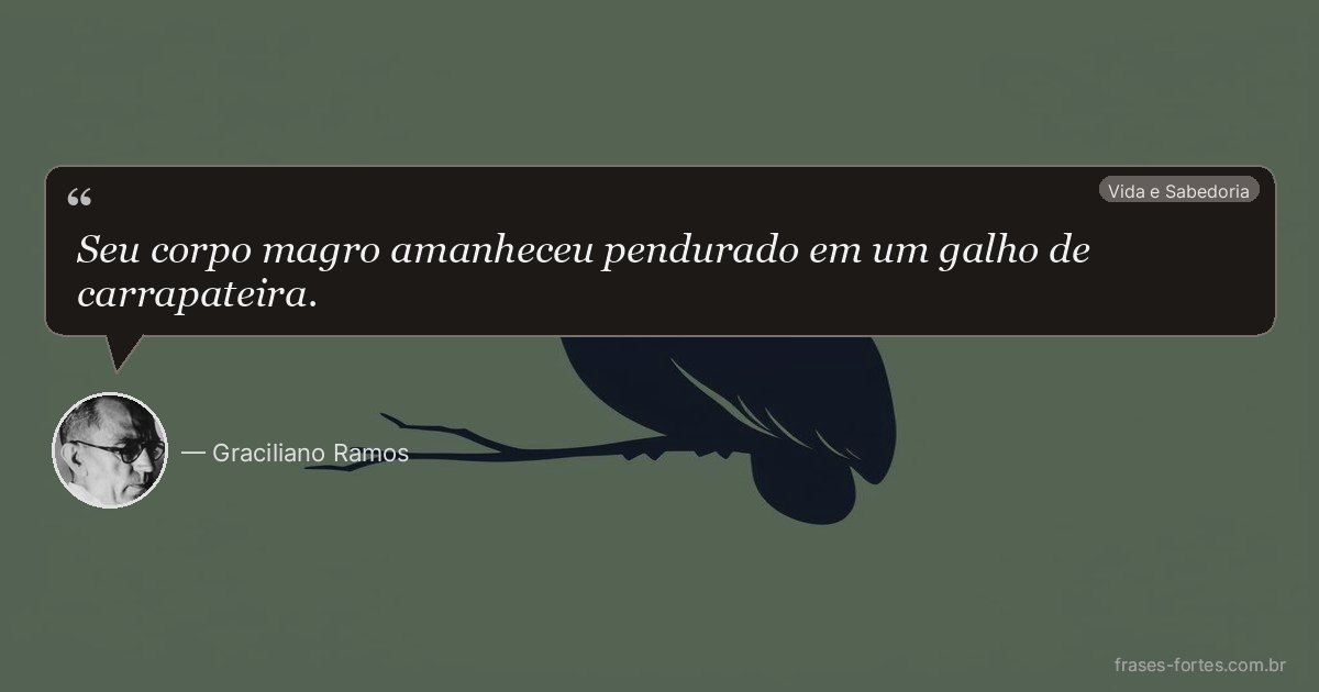 Frase de Graciliano Ramos