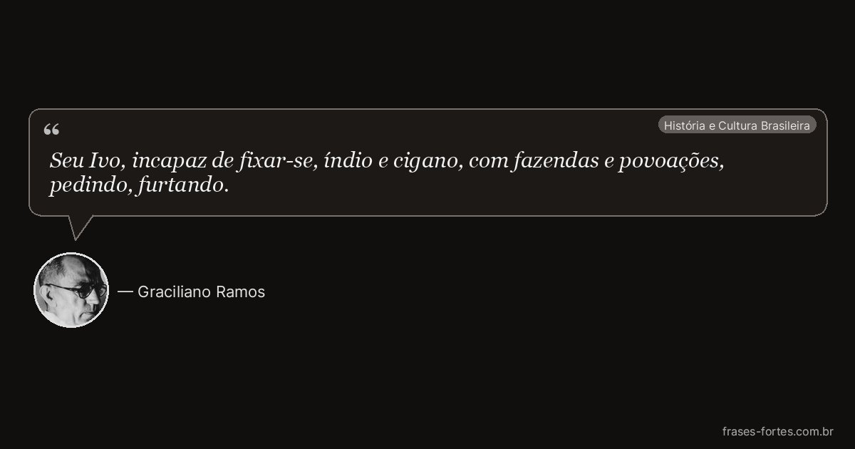 Frase de Graciliano Ramos