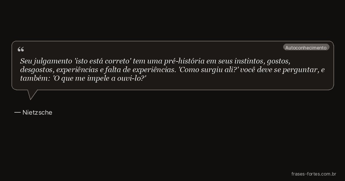 Frase de Nietzsche