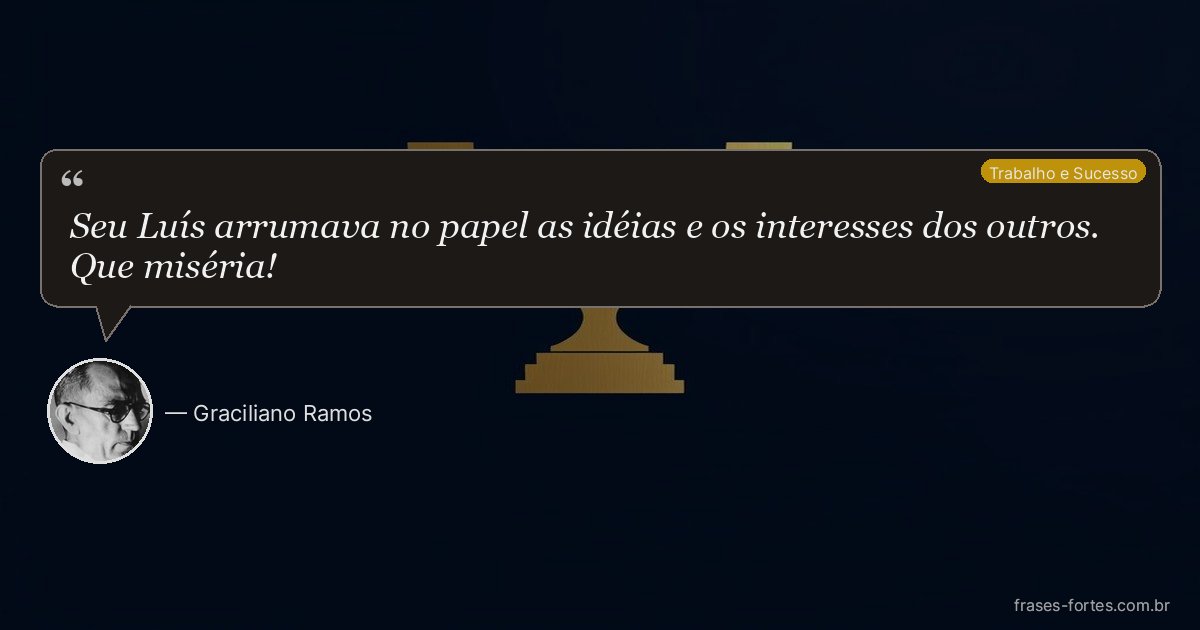 Frase de Graciliano Ramos