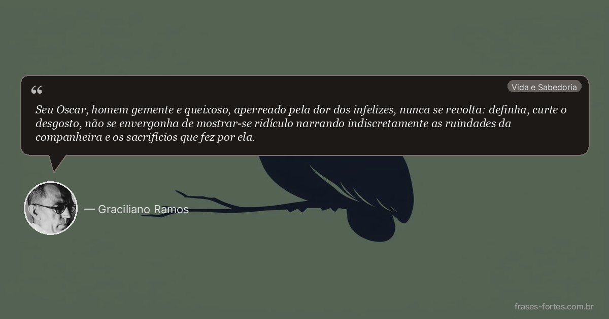 Frase de Graciliano Ramos