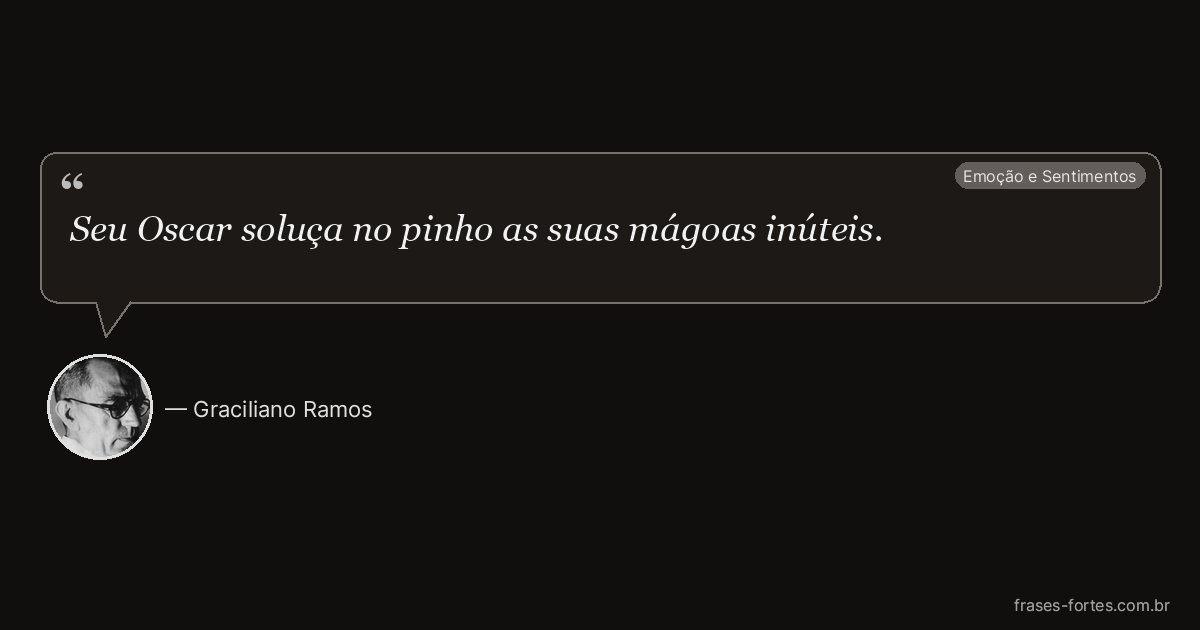 Frase de Graciliano Ramos