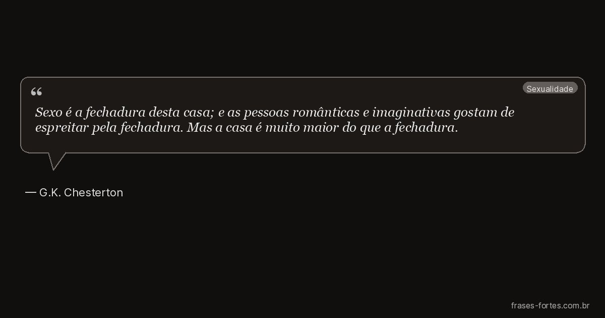 Frase de G.K. Chesterton