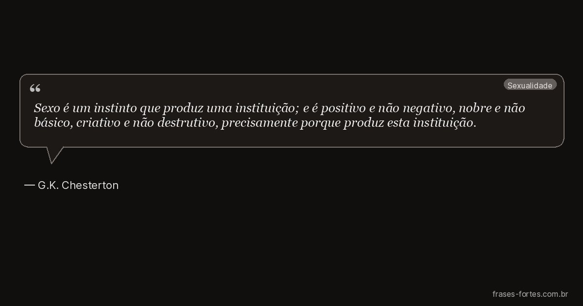 Frase de G.K. Chesterton