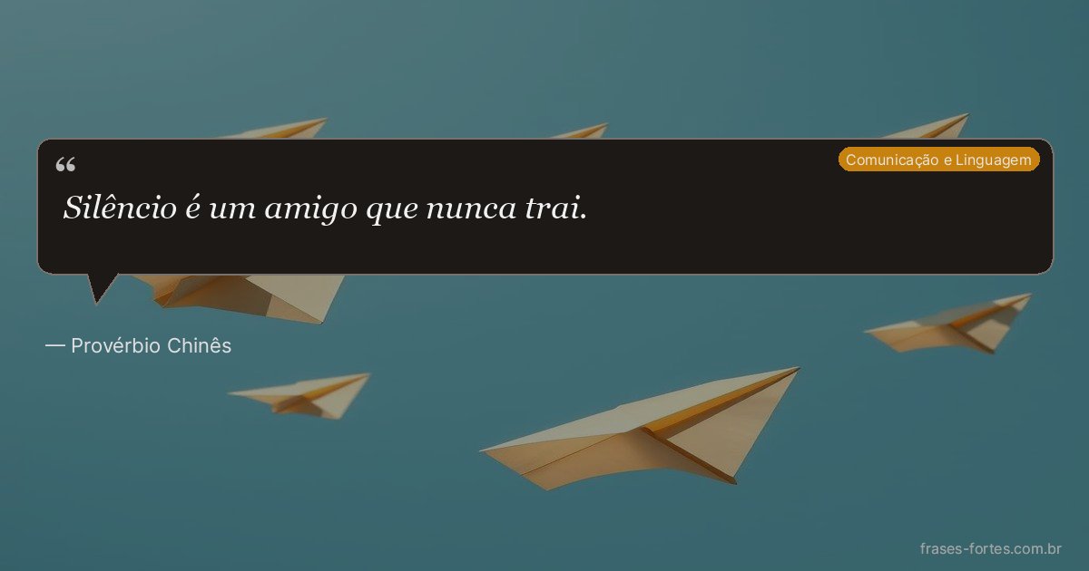 Frase de Provérbio Chinês