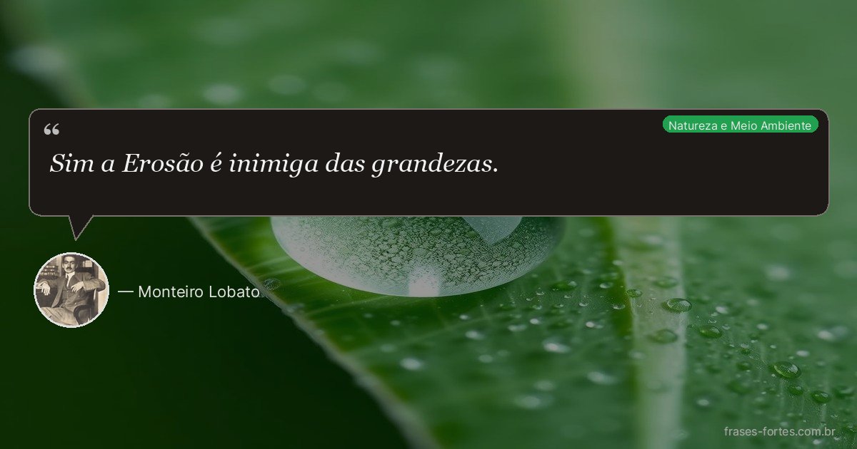 Frase de Monteiro Lobato