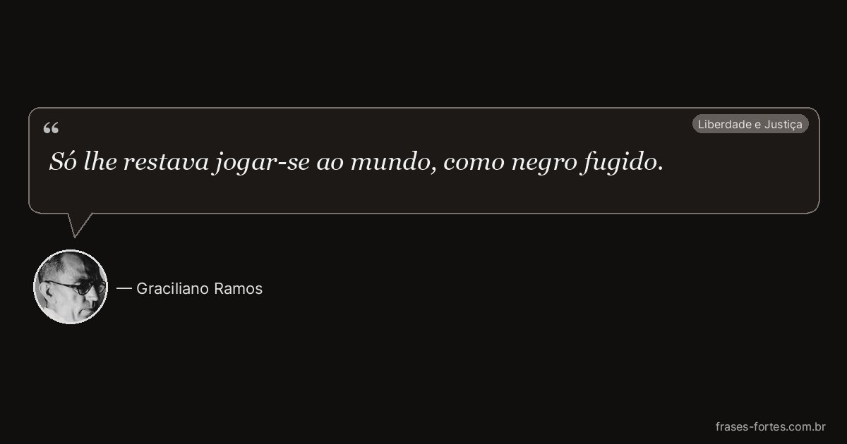 Frase de Graciliano Ramos