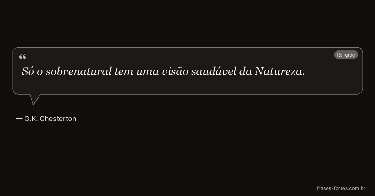 Frase de G.K. Chesterton
