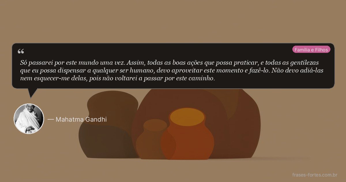 Frase de Mahatma Gandhi