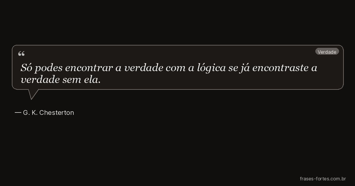 Frase de G. K. Chesterton
