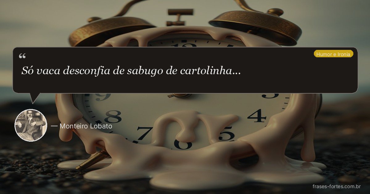 Frase de Monteiro Lobato