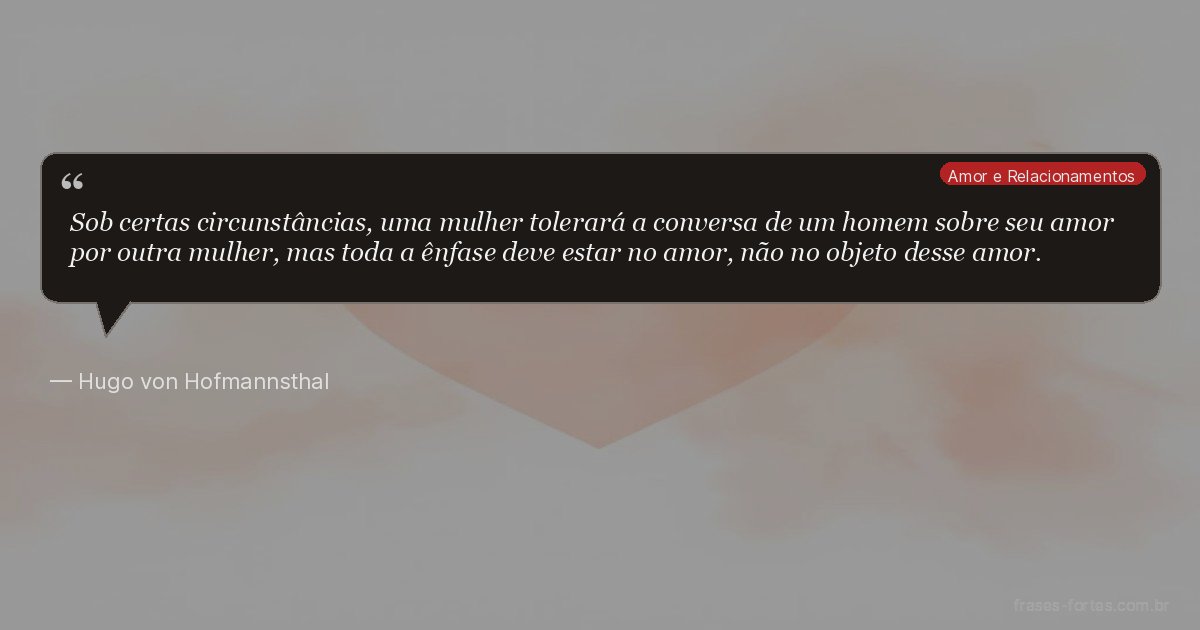 Frase de Hugo von Hofmannsthal