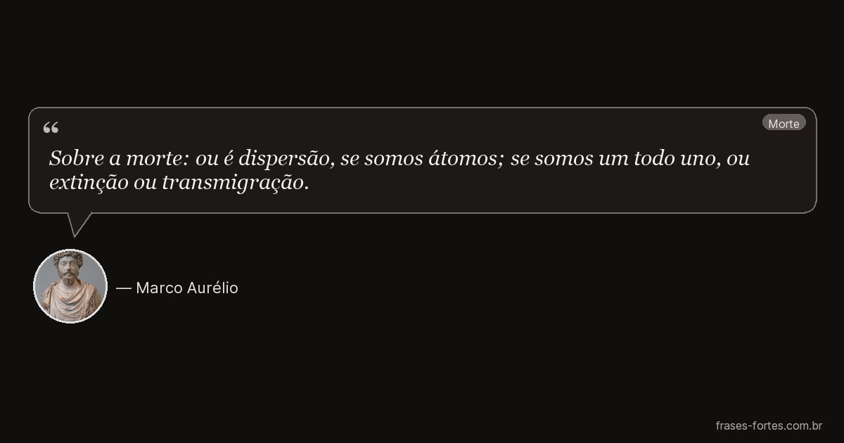 Frase de Marco Aurélio