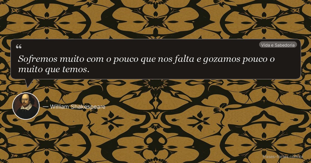 Frase de William Shakespeare