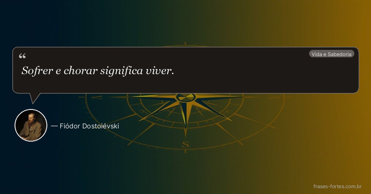 Frase de Fiódor Dostoiévski