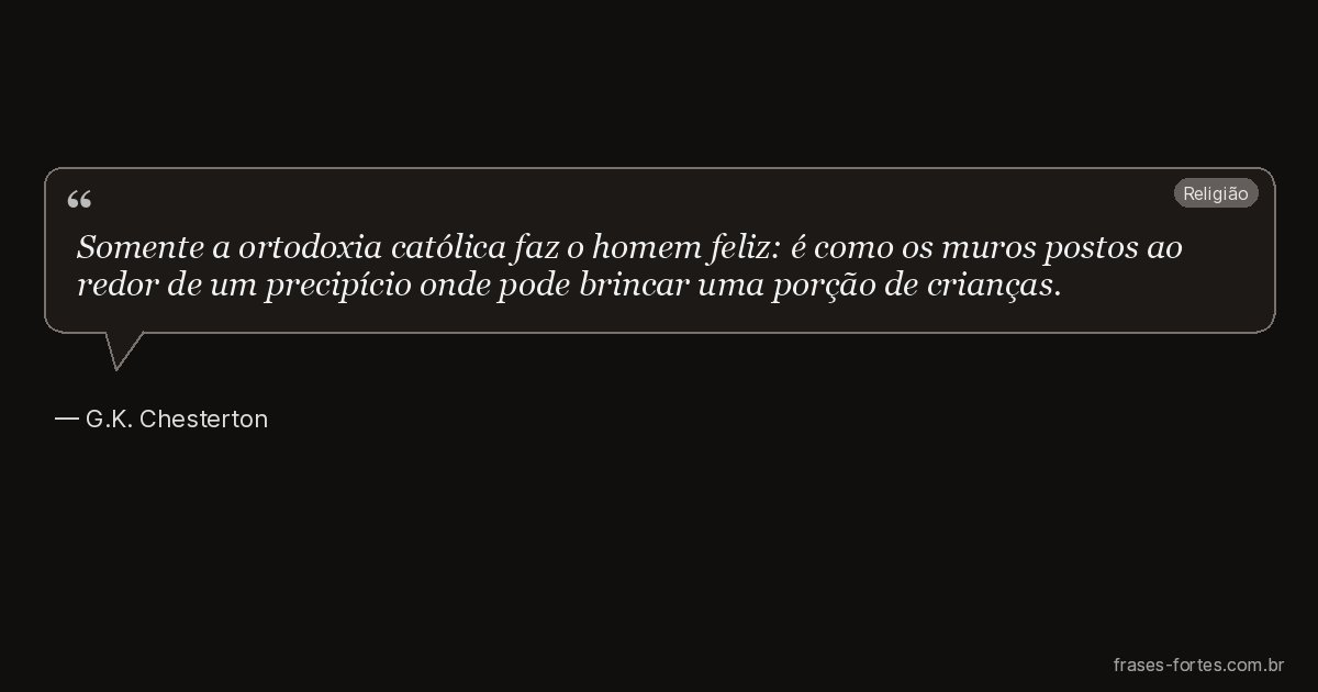 Frase de G.K. Chesterton