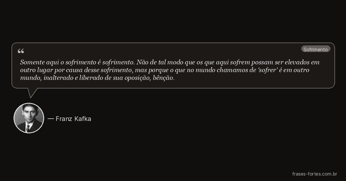 Frase de Franz Kafka