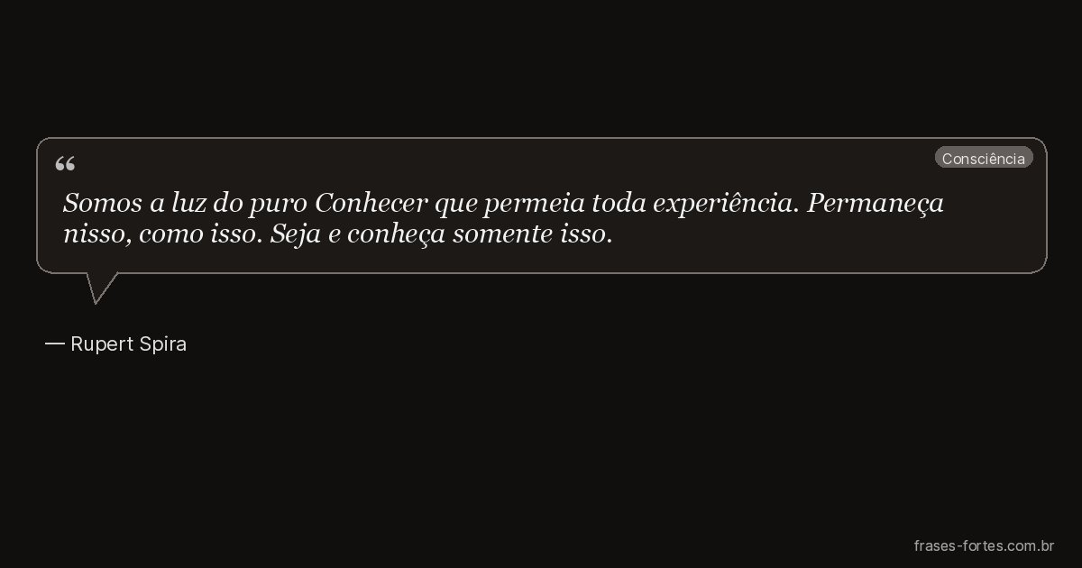 Frase de Rupert Spira