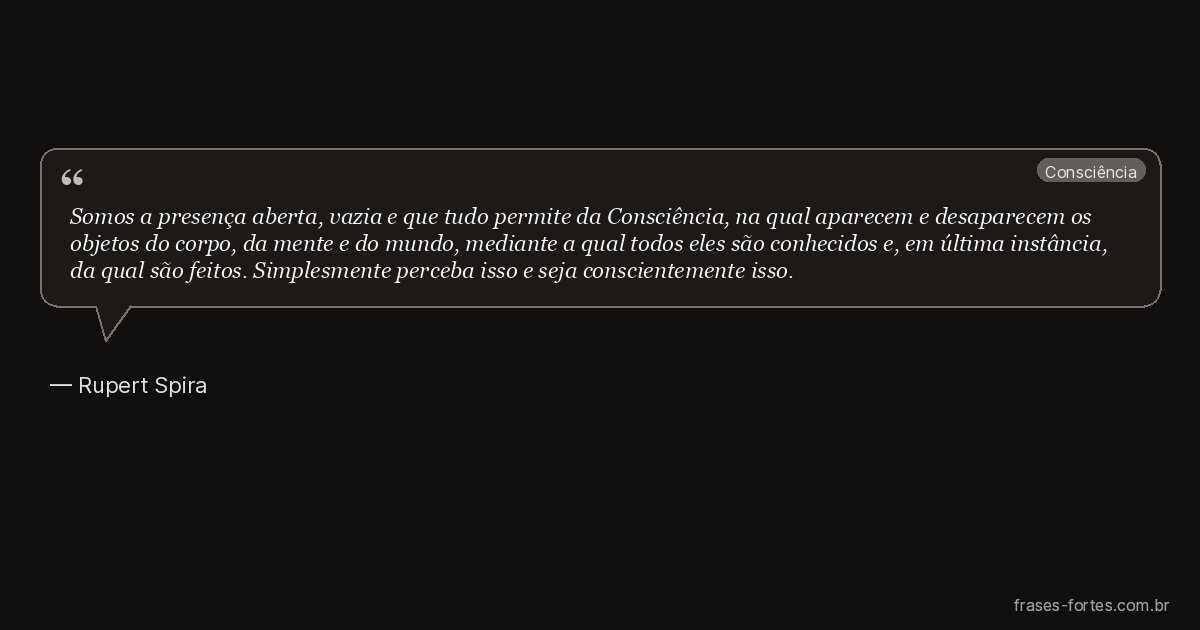 Frase de Rupert Spira