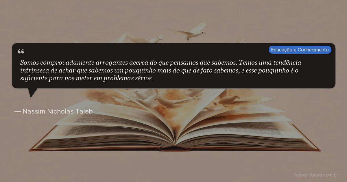 Frase de Nassim Nicholas Taleb